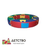 Манеж круглый (мягкое дно) на креплениях