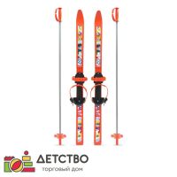Лыжи детские с палками 100/100 см для детского сада от ТД Детство