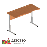 Парта ученическая на металлокаркасе с регулировкой по высоте от ТД Детство