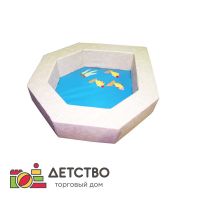 Манеж 7-ми гранный с аппликацией (мягкое дно)