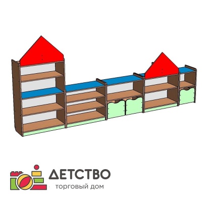 Стенка «Замок модульный» от ТД Детство