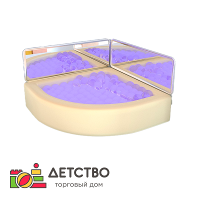 Интерактивный сухой бассейн с пультом управления угловой от ТД Детство