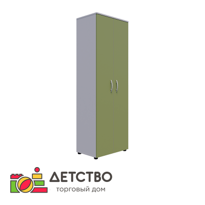 Шкаф закрытый 2000 мм с двумя дверями для одежды от ТД Детство