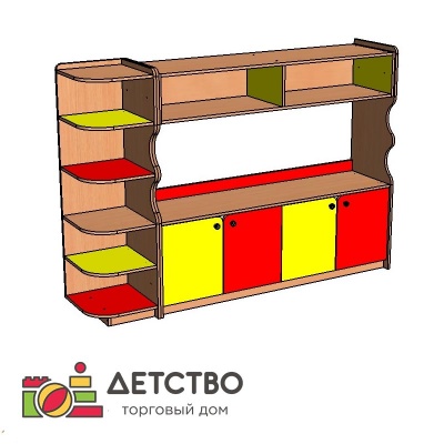 Мебель для детского сада | Купить стеллаж для игрушек в детский сад