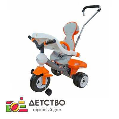 Велосипед 3-х колёсный "Дидактик №3" с игровой панелью, ручкой, ремешком и чехлом для детского сада от ТД Детство