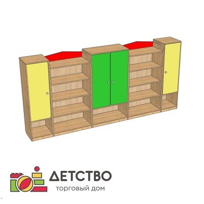 Шкаф-стенка для пособий от ТД Детство